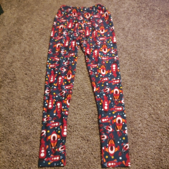 LuLaRoe gently worn rocket ship buttery leggings - Picture 5 of 5